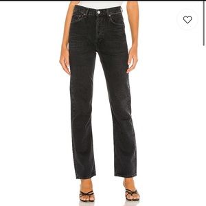 AGOLDE Pinch Waist High Rise Kick in Pepper SZ:30